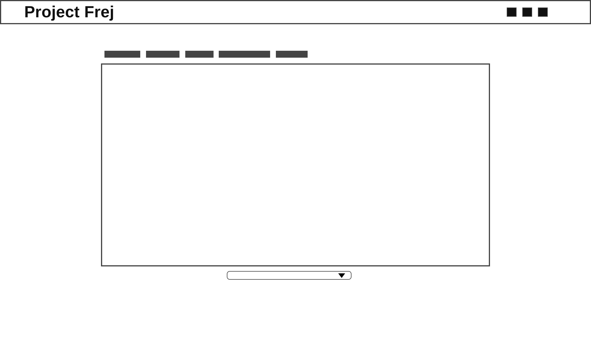 frontend wireframe